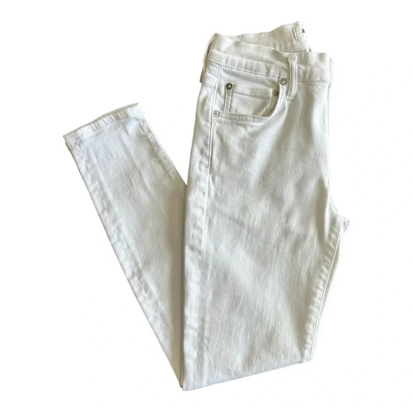 Agolde Sophie Mid Rise Ankle White Skinny Jeans In Phantom Size 27 - Picture 6 of 11